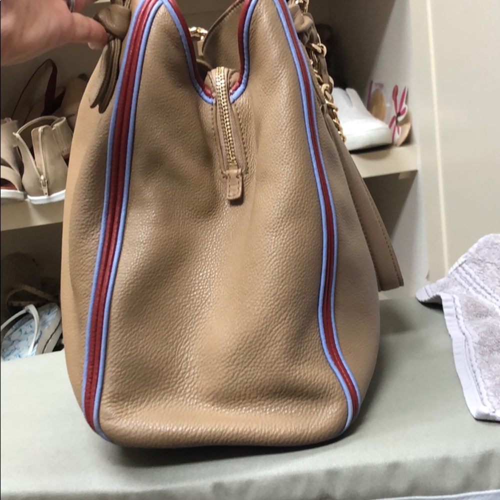 Tori Burch tan double strap handbag - Picture 2 of 7